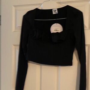 Princess Polly Elegant Black Crop Top
